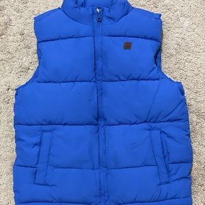 Janie and Jack boy‘s blue pockets puffer vest